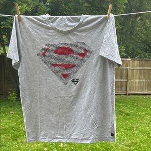 DC Comics Superman Logo Gray Tee